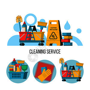 清潔服務(wù)圖標(biāo)專(zhuān)業(yè)清潔女士拖把水桶黃色濕地板標(biāo)志清潔用具